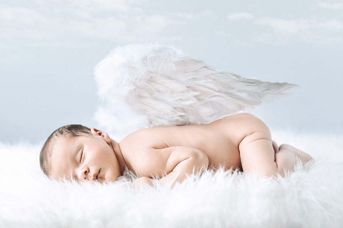 sleeping angel baby